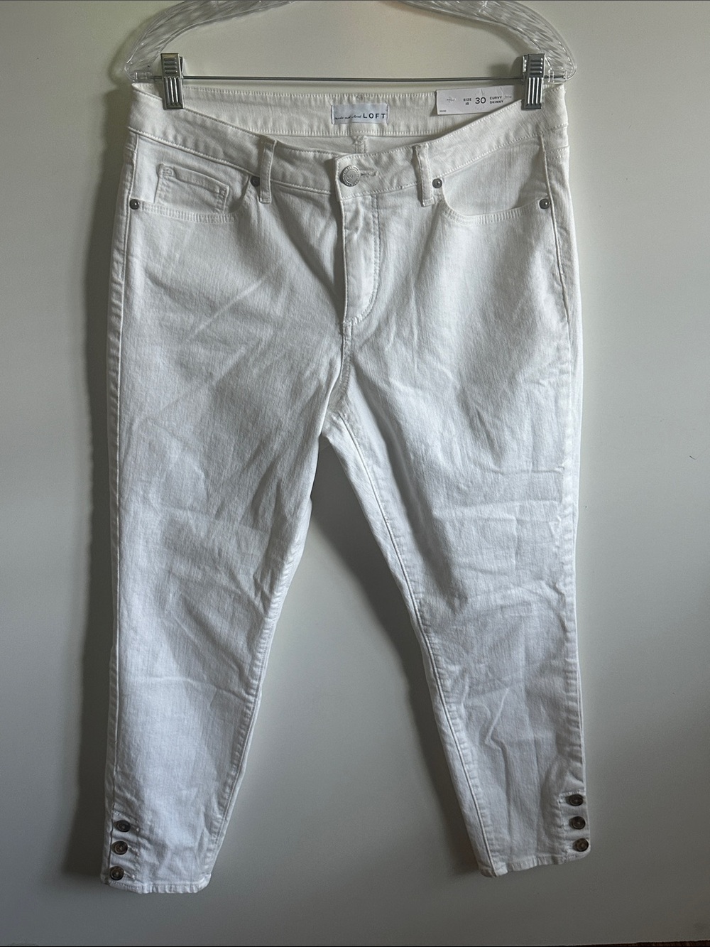LOFT Curvy Skinny Slim Pockets Jeans Women’s
Button Ankle Size 30